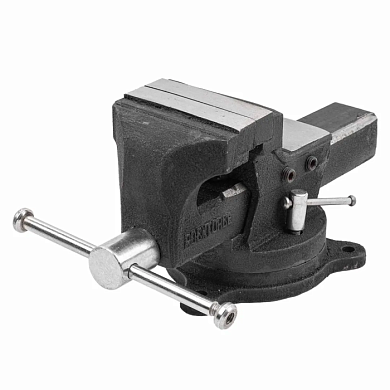 Тиски стальные поворотные с наковальней и съемными губками+захват для труб+захват для труб 125 мм RockForce RF-6540605