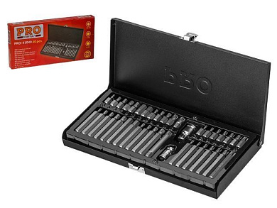 Набор бит 40 пр. 10 мм в металл.боксе PRO STARTUL PRO-41040
