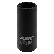 Головка-экстрактор ударная двухсторонняя 1/2'' 19 мм 6-гр JBC JBC-4267-19