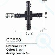 Клипса для крепления внутренней обшивки а/м GM пластиковая, 100 шт Forsage C0868(GM)