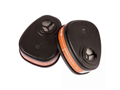 Фильтр 6550, 2 шт в уп., с байонет. крепл. для защ. от орг. газов и паров A2 JETA SAFETY 6550