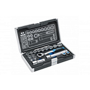 Набор инструмента 1/4"&3/8" 18 пр. SPLINE CrMo Hoegert HT1R478