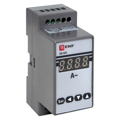 Амперметр AD-G31 цифровой на DIN однофазный EKF PROxima (без поверки ad-g31