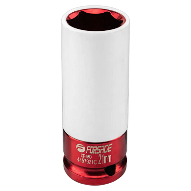Головка ударная глубокая для литых дисков с защитным кожухом 21 мм, 1/2'' Forsage F-4457921C