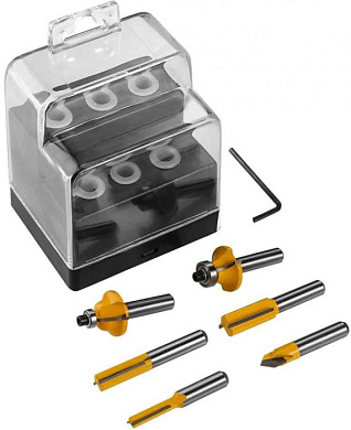 Набор фрез 6 шт. для фрезера, DH06-2 DEKO 065-0789