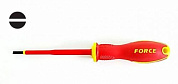 Диэлектрическая шлицевая отвертка Force серия 713N