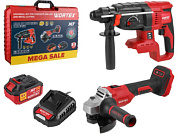 Набор аккум. инструмента перфоратор CRH 1824-2,УШМ CAG 1812-1, 1 АКБ 4А*ч, 1 зарядное WORTEX 1329852