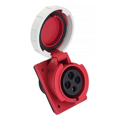 Розетка стационарная внутренняя угловая 4242 3Р+РЕ 32А 380В IP67 EKF PROxima ps-4242-32-380