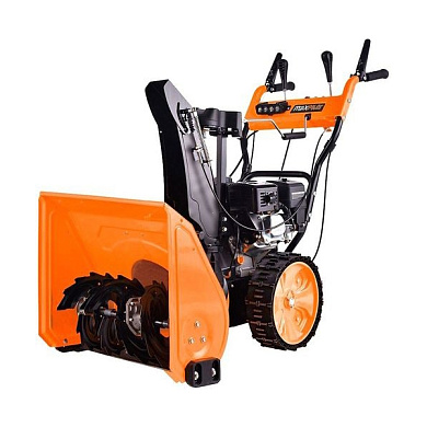 Снегоуборщик бензиновый MAXPILER, 7 л.с., ск 4в/1н, шир.захв. 61 см, выс.захв. 51 см, руч и эл.стар, акб 12В, фара, двигатель LONCIN, безвоздушное колесо. PIT MST-4050B