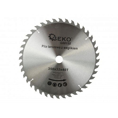 Диск пильный с напаянными зубцами из твердых сплавов 350х32х40T Geko G00155