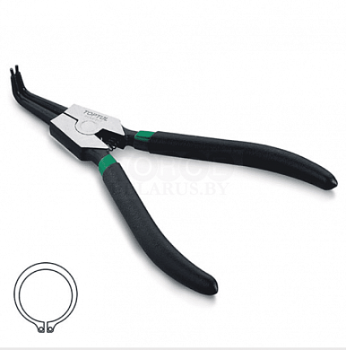 Съемник стопорных колец 300 мм 90° наружный Toptul DCAA1212