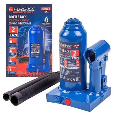 Домкрат бутылочный 2 т с клапаном, 148-278 мм Forsage F-T90204 DS