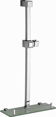 Душевая штанга, нержавеющая сталь + пластик + стекло, хром Ledeme L8015