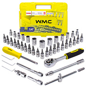 Набор инструмента 46 пр. 1/4'', 6-гр., 4-14 мм WMC TOOLS WMC-2462-5 EURO