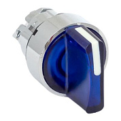 Исполнительный механизм переключателя ХB4 синий на 2 положения с фиксацией, с подсветкой с короткой ручкой EKF PROxima XB4BD2FL-B