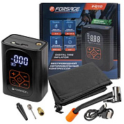 Компрессор поршневой автомобильный беспроводной с цифровым манометром, 25л/мин Forsage F-010