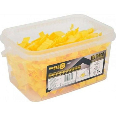 Клипсы для выравнивания плитки 6-9 мм 100 шт. Vorel 4677