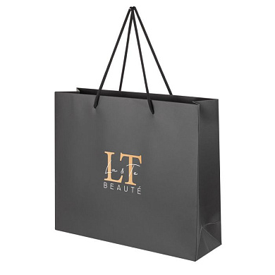 Пакет бумажный упаковочный черный 27*32*9.5 см La and Te Kit LT-B1(black)