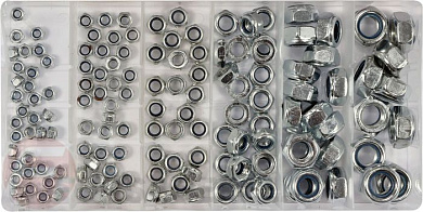 Набор самоконтрящихся гаек М4-М8 146 шт. Yato YT-06774