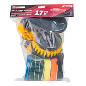 Набор щеток для уборки/химчистки под шуруповерт 17 пр. ForceKraft FK-CBK-05