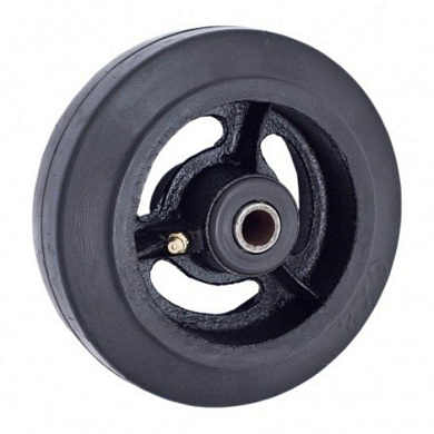 Колесо большегрузное D 63 160 мм резина на ось (N) TOR 1047581