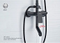 Душевая система, нержавеющая сталь, черный Ledeme L72418B