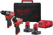 Набор инструментов Milwaukee M12 FPP2A2-602X 4933480588