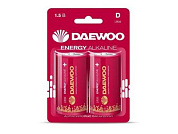 Батарейка D LR20EA-2B 1,5V alkaline 2021 BL-2 шт ENERGY DAEWOO 5030022