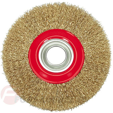 Щётка-крацовка торцевая мягкая 200 мм +перех. Vorel 06980