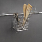 Корзина на трубу d16 для столовых приборов CWJ301 хром AKS 11328