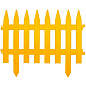Забор декоративный ''Рейка'', 28х300 см, желтый, Россия Palisad 65000