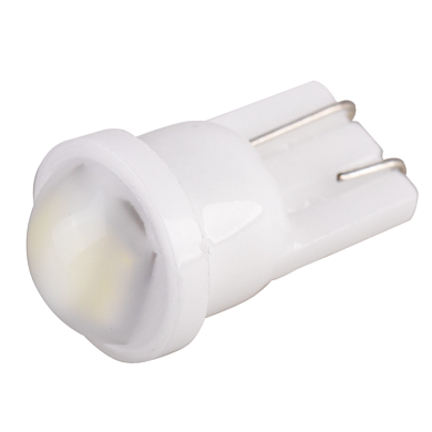 Автолампа диод T10 (W5W) 12/24V 3 SMD без цоколя 1-конт керамика Белая комп.2 шт габарит/сто SKYWAY S08202084