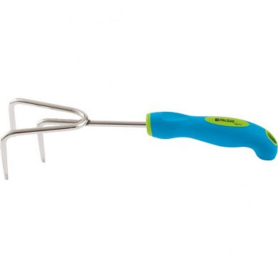 Рыхлитель 3-зубый, 80 х 310 мм, нержавеющая сталь, двухкомпонентная рукоятка, Premium Plus Palisad 62054