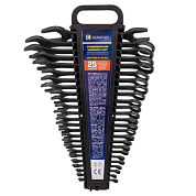 Набор ключей комбинированных 25 пр, 6-27, 30, 32, рожковый ключ 36х41 мм SIGMATOOL Sigmatool-5261P36-41 Black