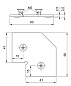 Уголок стальной для рамочных фасадов Z-3/Z-4 в компл. с винтами AKS 23321
