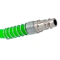 Шланг витой полиуретановый 12х8 мм, 20 м с быстроразъемами RockForce RF-1208-20Green