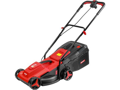 Газонокосилка электрическая LM 3212-1 1200 Вт, шир.32 см, выс. 25-65 мм, травосборник 25 л WORTEX 1334804