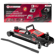 Домкрат подкатной гидравлический низкопрофильный 3 т, поворотная ручка 360°, 85-385 мм ForceKraft FK-TR8154