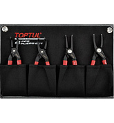 Набор съемников стопорных колец сжим/разжим, прямой/угловой 175 мм 4 пр Toptul GPAQ0402