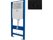 Инсталляционный сет 3 в 1 с кнопкой 303, кругл-черн AV Engineering AVW31-303