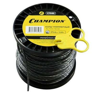 Корд для триммера, 3,0 мм*60м, витой Alu Twist CHAMPION C7065