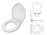 Сиденье для унитаза Универсал белое, ИнкоЭр И-Сид.-Универсал-Бел