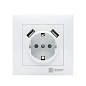 Валенсия розетка 1-местная с/з 16А белая с защ, штор, с 2 USB 2,1А EKF PROxima EWR16-028-10-2USB