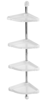 Угловая этажерка Элансия, снежно-белый BEROSSI АС 12901000