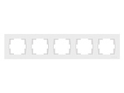 Рамка 5-ая горизонтальная белая, RITA, Mutlusan 22208001501