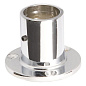 Крепление (розетка) трубы d25 (510Е) высокое, хром AKS 14301