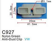 Клипса для крепления внутренней обшивки европейских а/м пластиковая, 100 шт Forsage C0927(European car)