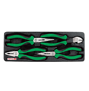 Тонкогубцы изогнутые на 45° Toptul серия DFBA