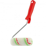 Мини-валик в сборе ''Эмали'', 110 мм, ворс 12 мм, D 16 мм, D ручки 6 мм, полиамид, полиакрил Сибртех 80584