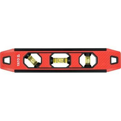 Уровень Торпедо 3 глазка 230 мм, бытовой Yato YT-30330